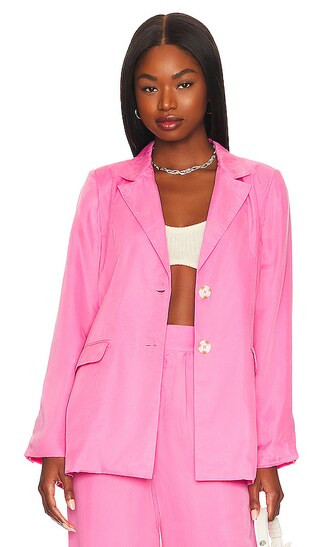Lillian Curpo Blazer in Carnation | Revolve Clothing (Global)