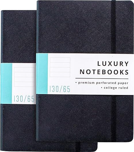 Papercode Lined Journal Notebooks (2 Pack) - Luxury Journals for Writing w/ 130 Pages, Soft Cover... | Amazon (US)