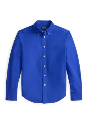 Ralph Lauren Childrenswear Boys 8-20 Garment-Dyed Cotton Oxford Shirt | Belk