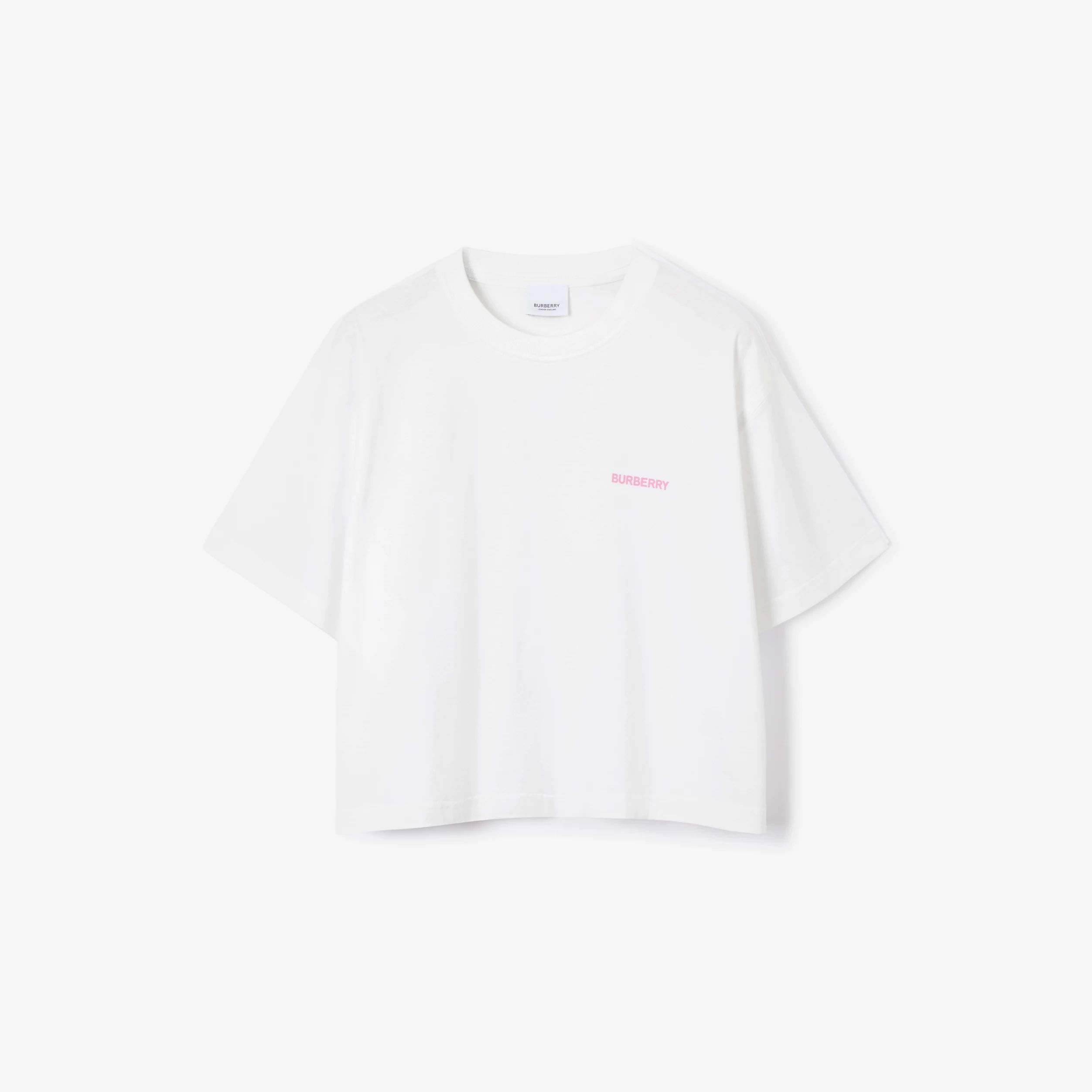 Oak Leaf Crest Cotton Cropped T-shirt | Burberry (US)