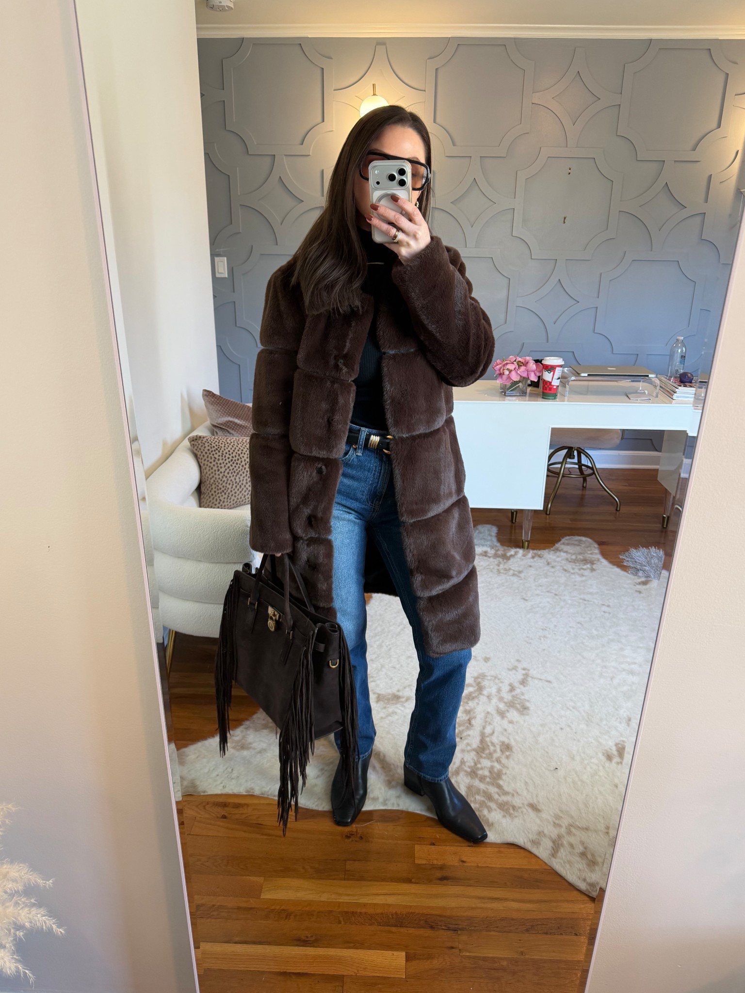 True size in everything! Boots went up half a size  

#LTKootd #LTKOver40