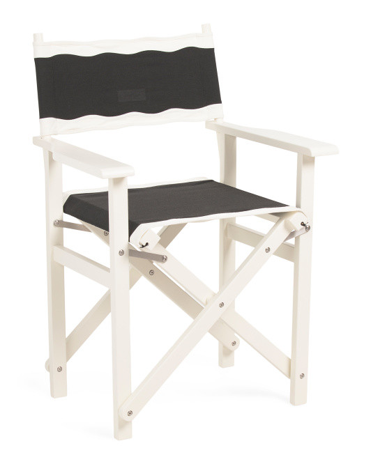 25.5x37 Directors Rivie Hardwood Frame Chair | TJ Maxx