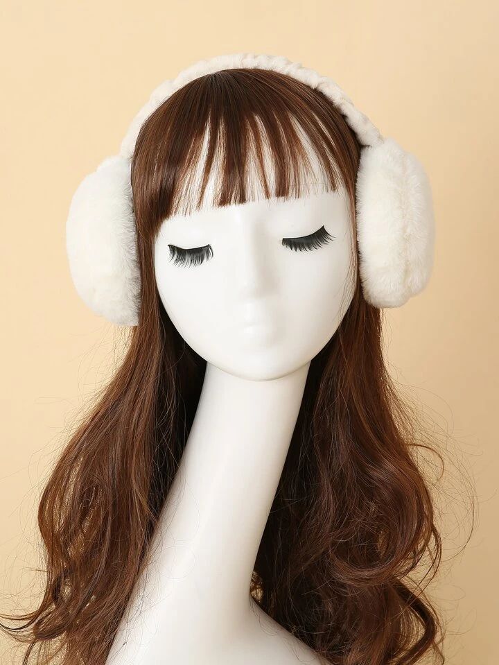 1pc Solid Fuzzy Earmuffs | SHEIN