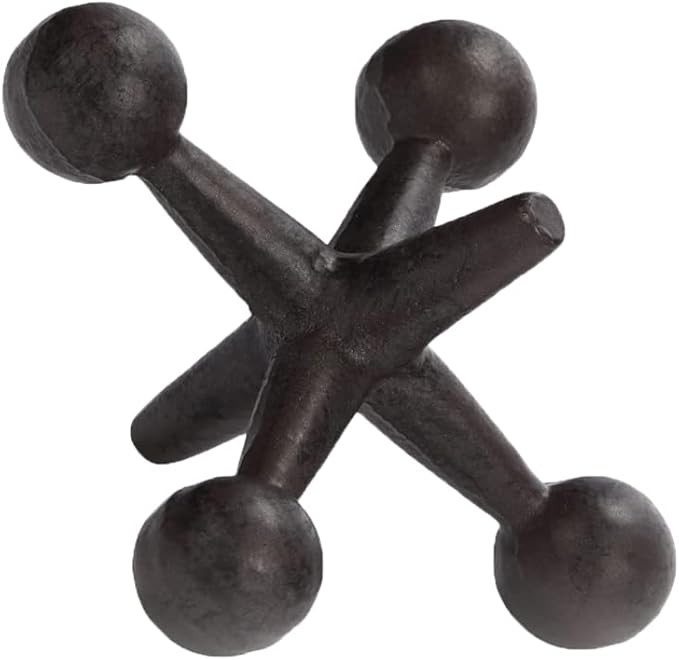 6.75" H Jack Decor Cast Iron Decorative Jacks for Home, Iron Bookends, Door Stop,Paperweight（1 ... | Amazon (US)
