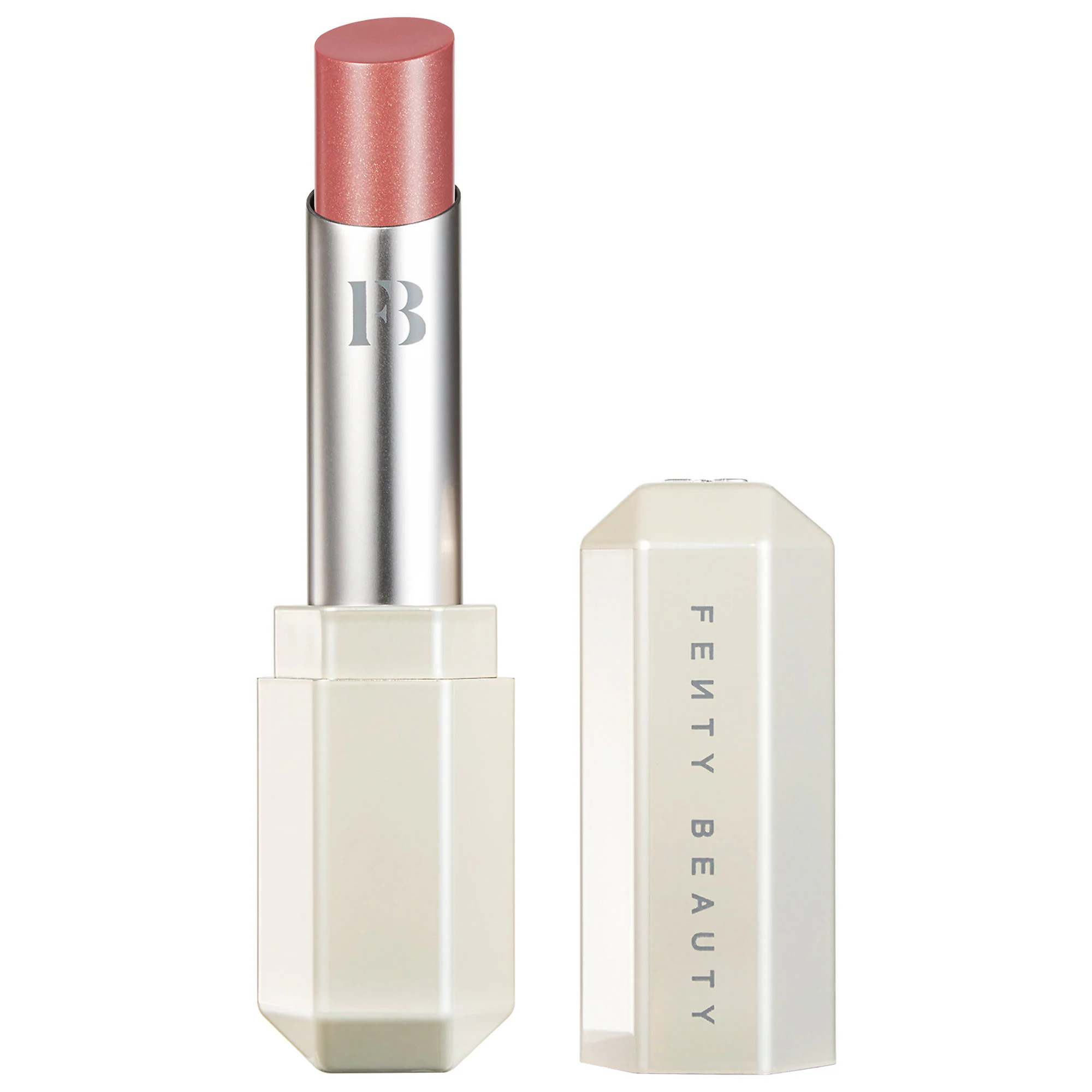 FENTY BEAUTY by Rihanna Slip Shine Sheer Shiny Lipstick 06 Retro Rose 0.098 oz/ 2.8 g | Sephora (US)