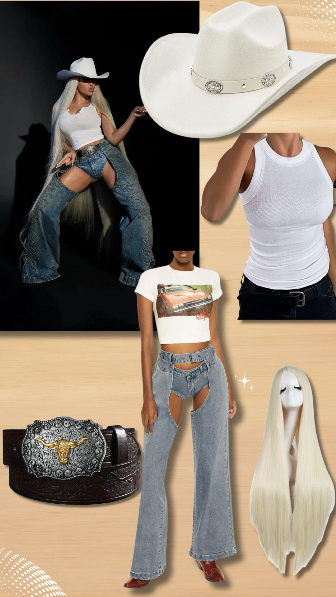 Easiest costume? Cowboy Carter . Especially bc these Jean/chaps being from forever21 & on sale 