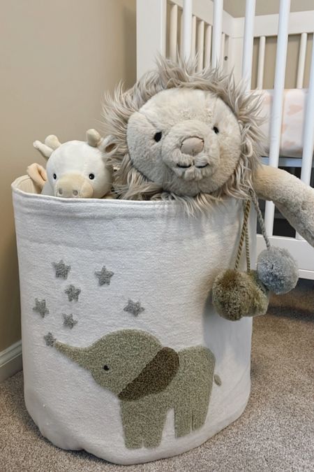The cutest toy bin and perfect storage for baby blankets and stuffed animals! As a neutral girl, this spoke to me color wise and it’s also so adorable. I did an animal theme for the babies room! 

#LTKbump #LTKkids #LTKbaby