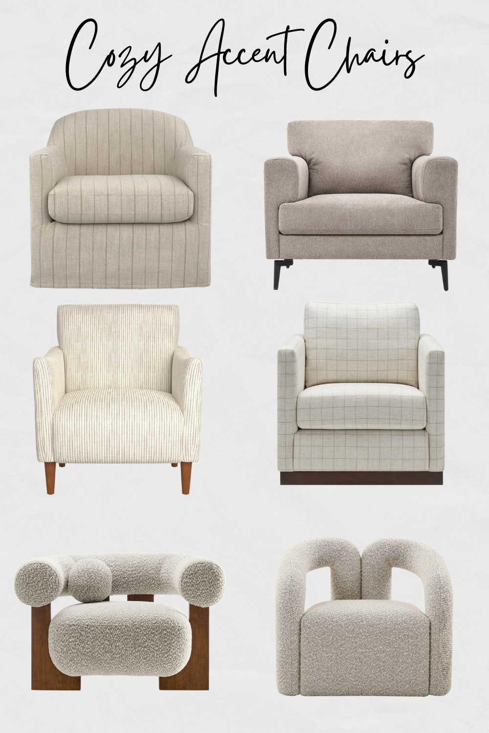 Cozy Accent Chairs, Accent Chairs for Living Room, Accent Chairs for Bedroom, Neutral Accent Chairs, Cream Accent Chairs, Transitional Accent Chairs, Modern Accent Chairs

#accentchairs #neutralfurniture #cozychairs #cozyaccentchairs #cozyhome 

 #LTKHome #LTKSaleAlert