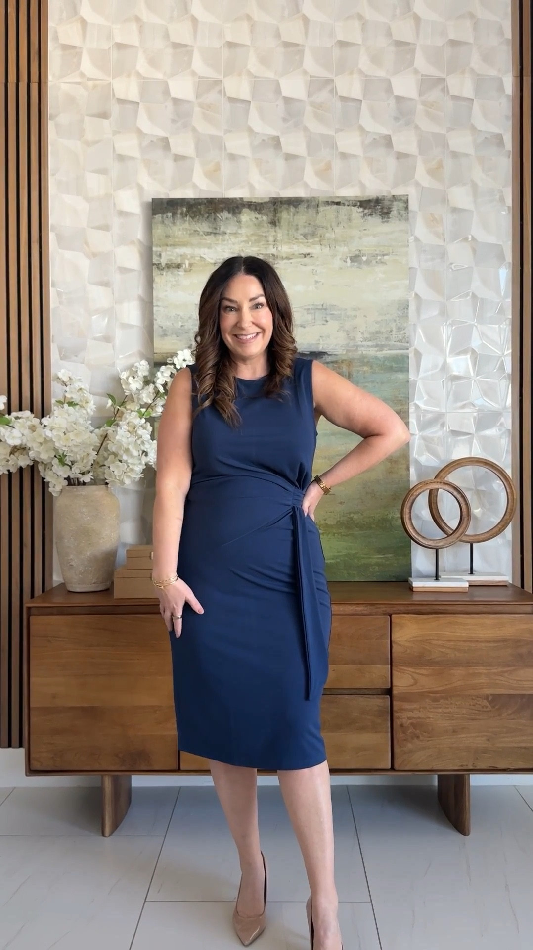 Grace Karin Navy Blue Midi Workwear Dress | Wearing tts, L 

 

#LTKSeasonal #LTKMidsize #LTKWorkwear