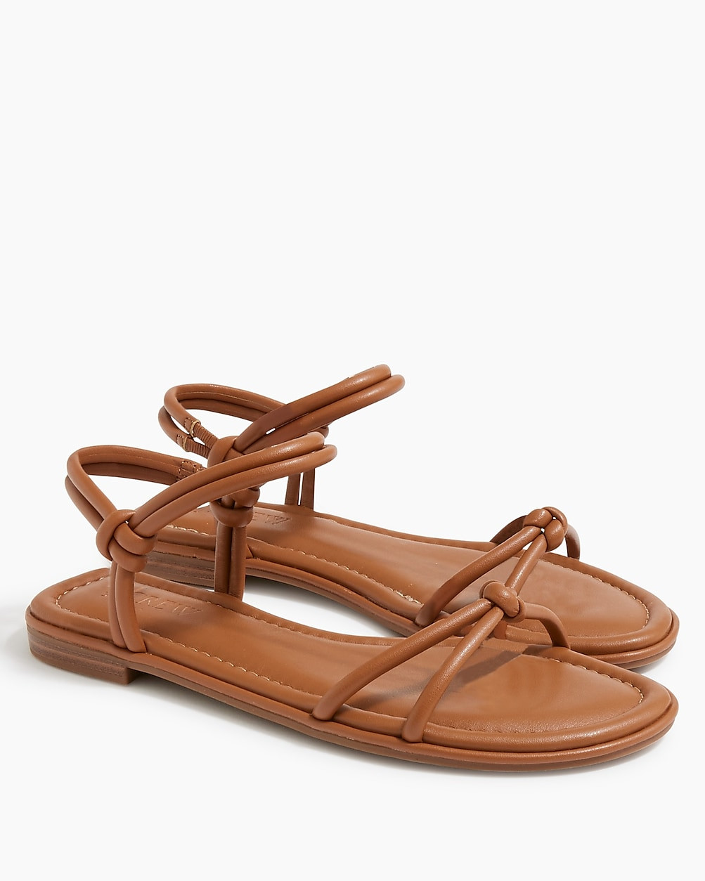 Knot ankle-strap sandals | J.Crew Factory