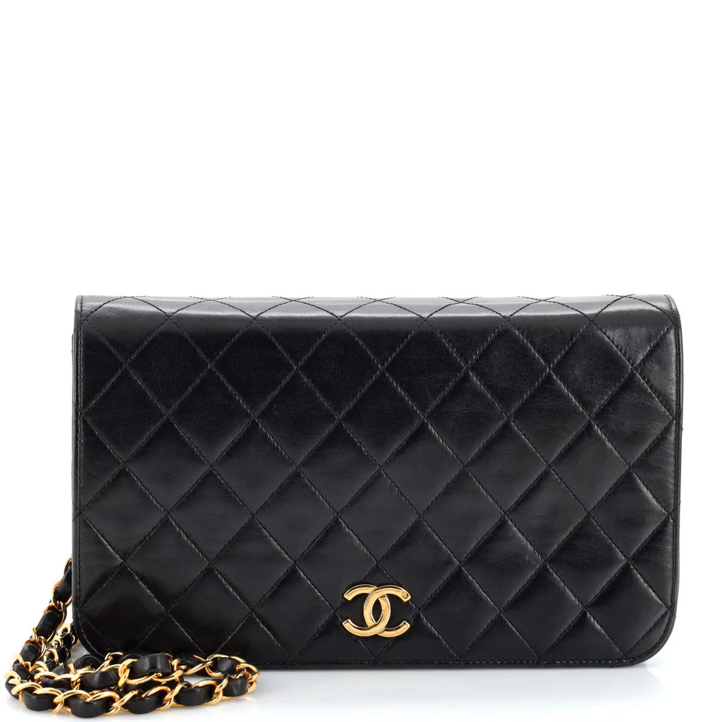 Vintage Full Flap Bag Quilted Lambskin Medium | Rebag