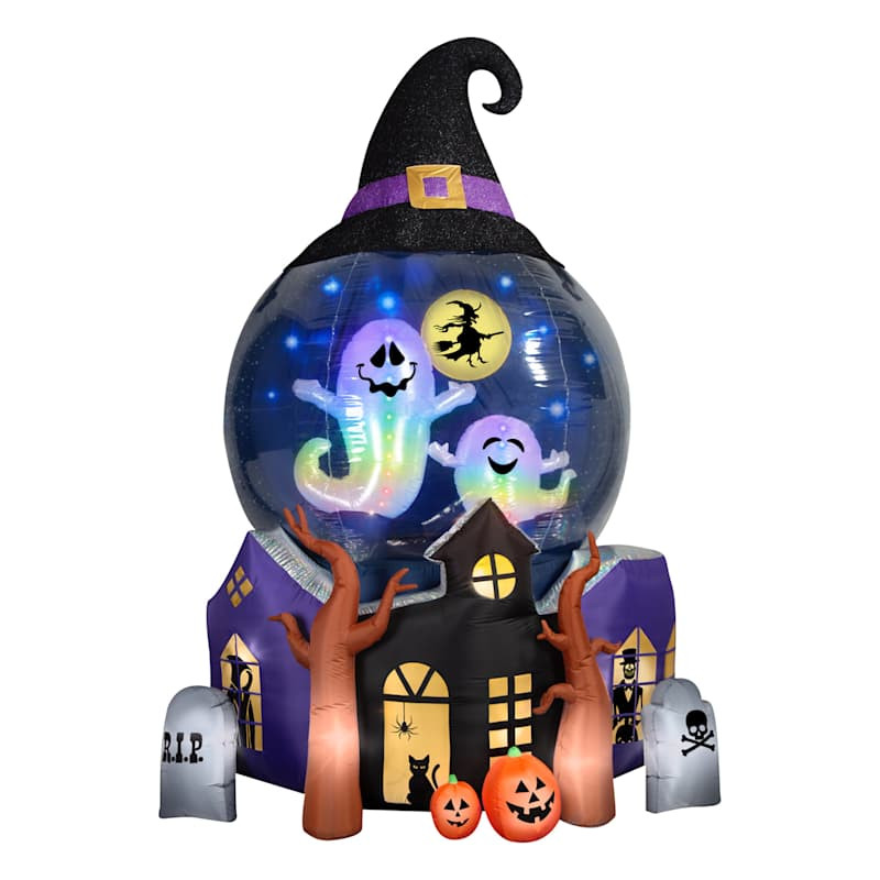 Ghostly Globe Halloween Inflatable, 12' | At Home