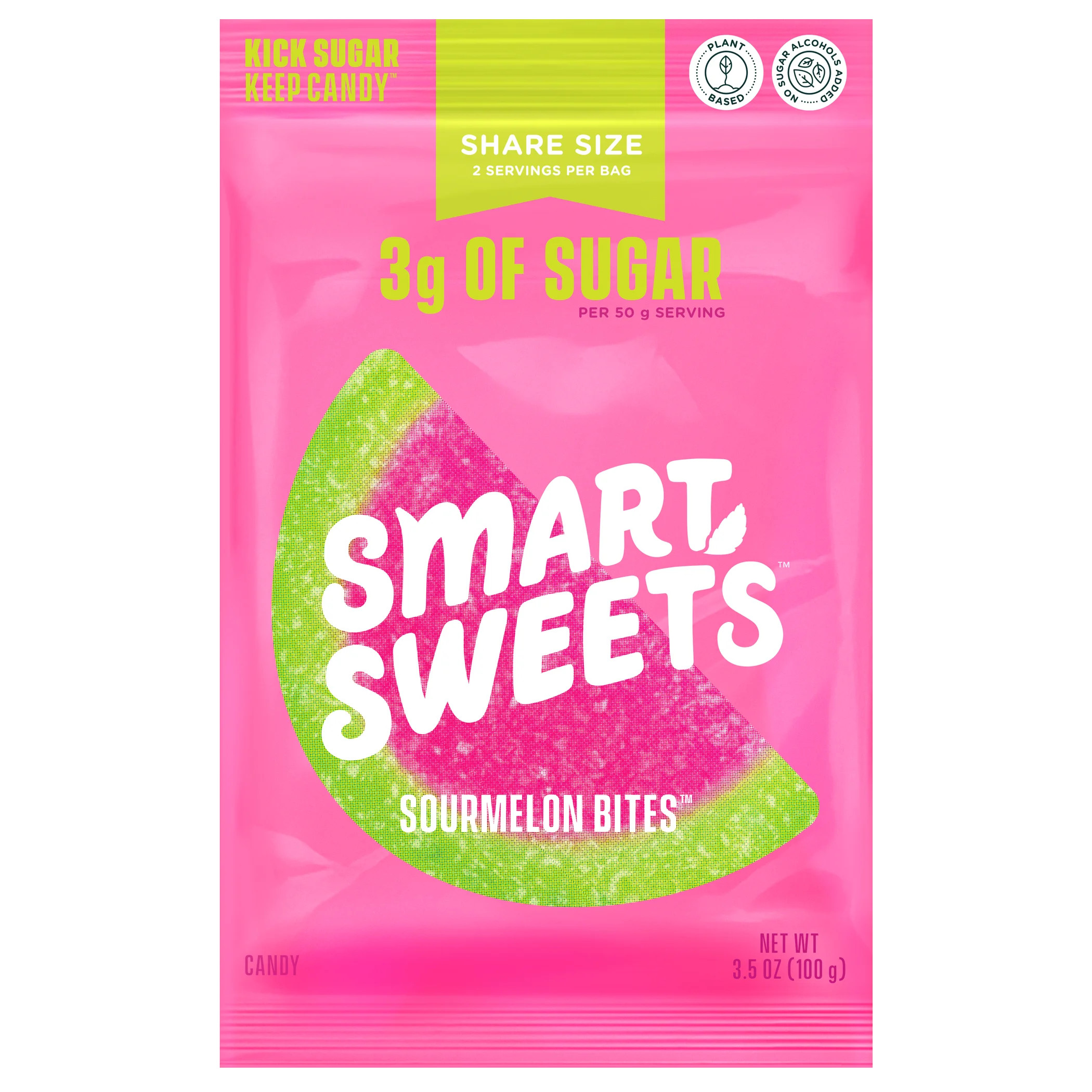 SmartSweets Sourmelon Bites Sour Candy, 3.5 oz Pouch | Walmart (US)
