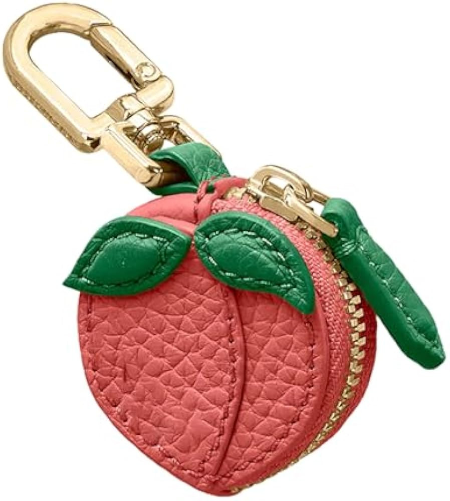 RICHTRUE Cute Strawberry Leather Bag Charm Y2k Keychain with Zipper Preppy Purse Charm Cutecore A... | Amazon (US)