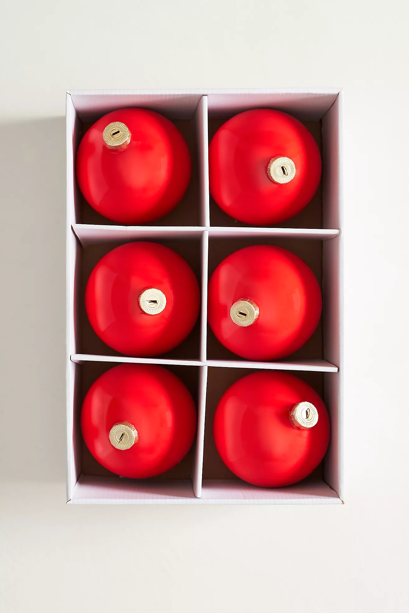 5" Colorful Glass Bauble Ornaments, Set of 6 | Anthropologie (US)