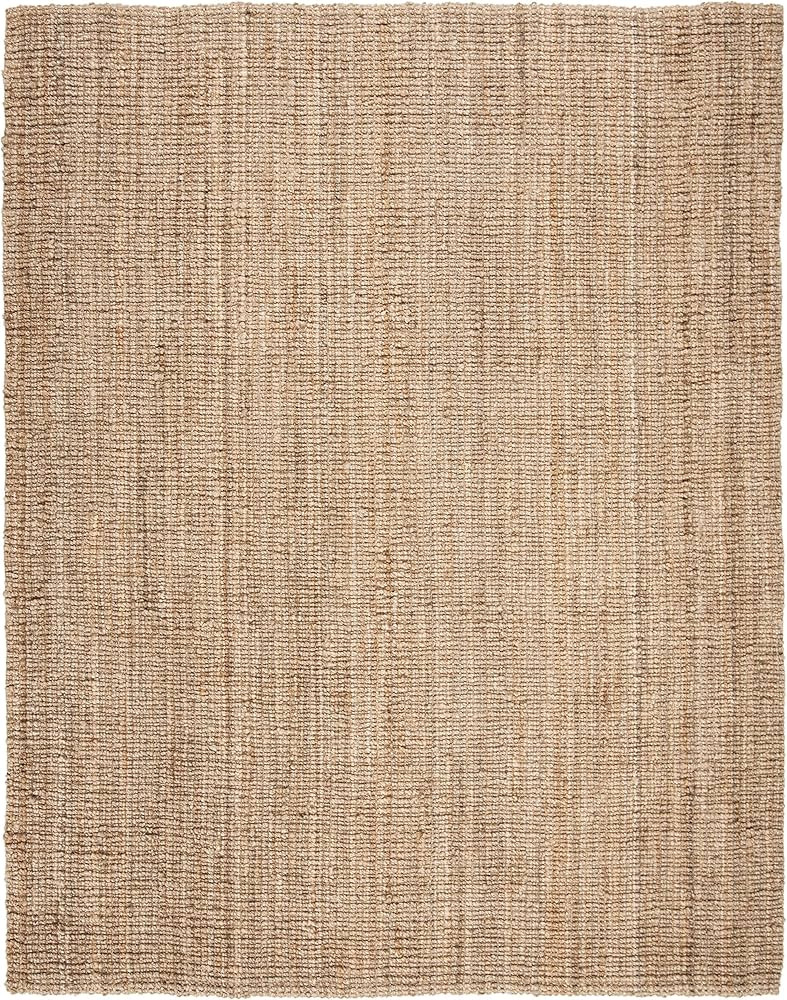 SAFAVIEH Natural Fiber Collection 8' x 10' NF447A Handmade Chunky Textured Premium Jute 0.75-inch... | Amazon (US)