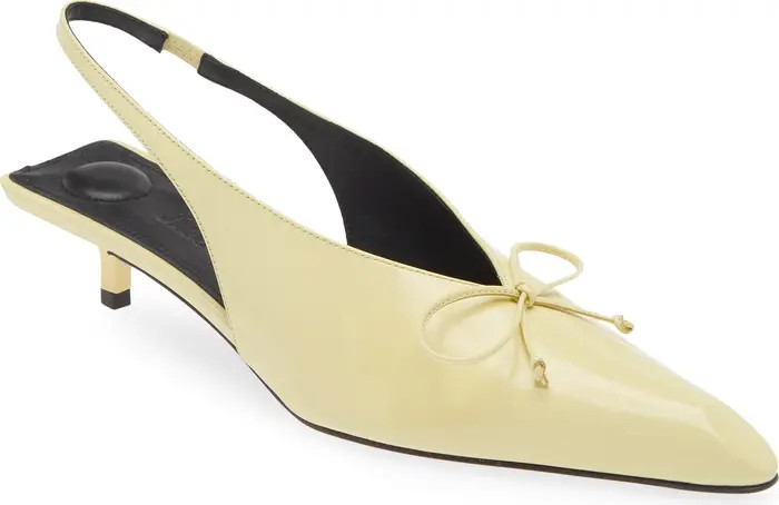 Jacquemus Cubisto Kitten Heel Slingback Pump (Women) | Nordstrom | Nordstrom