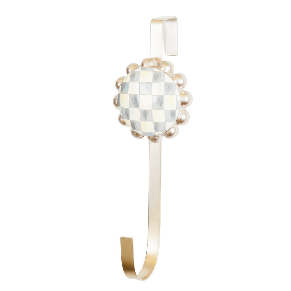 Sterling Check Wreath Hanger | MacKenzie-Childs