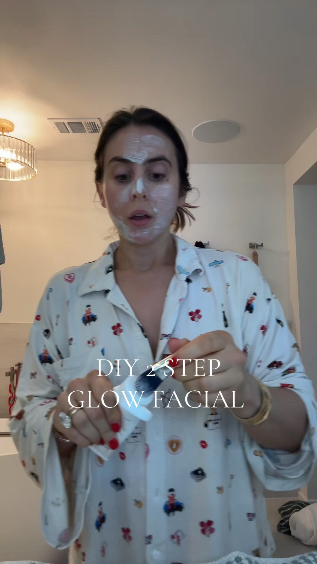 DIY two step glow facial