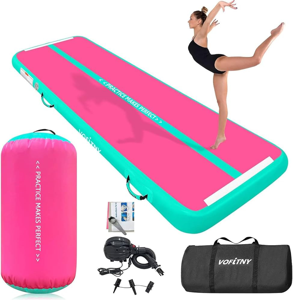 VOFiTNY Inflatable Gymnastics Air mat Tumbling Track for Home | Amazon (US)