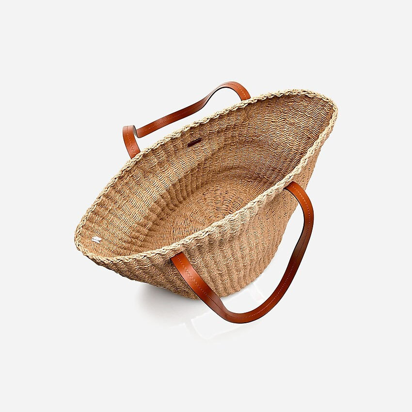Woven straw market tote | J. Crew US