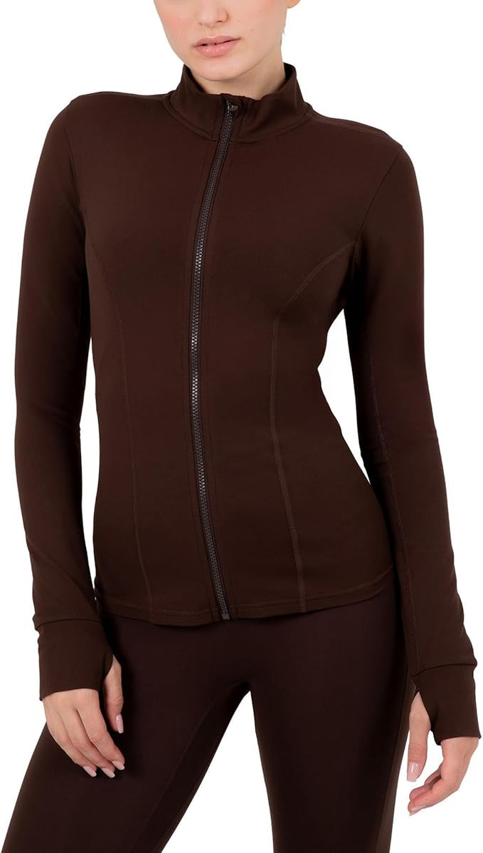 YITTY Active Women's Ultraluxe Full Zip Jacket, Athleisure, 4-Way-Stretch, Thumbholes | Amazon (US)