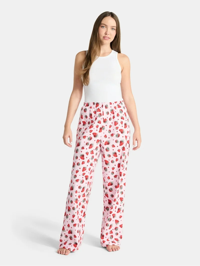 No Boundaries Sleepwear Cotton Boxer Pants, 31'' Inseam, Women’s | Walmart (US)