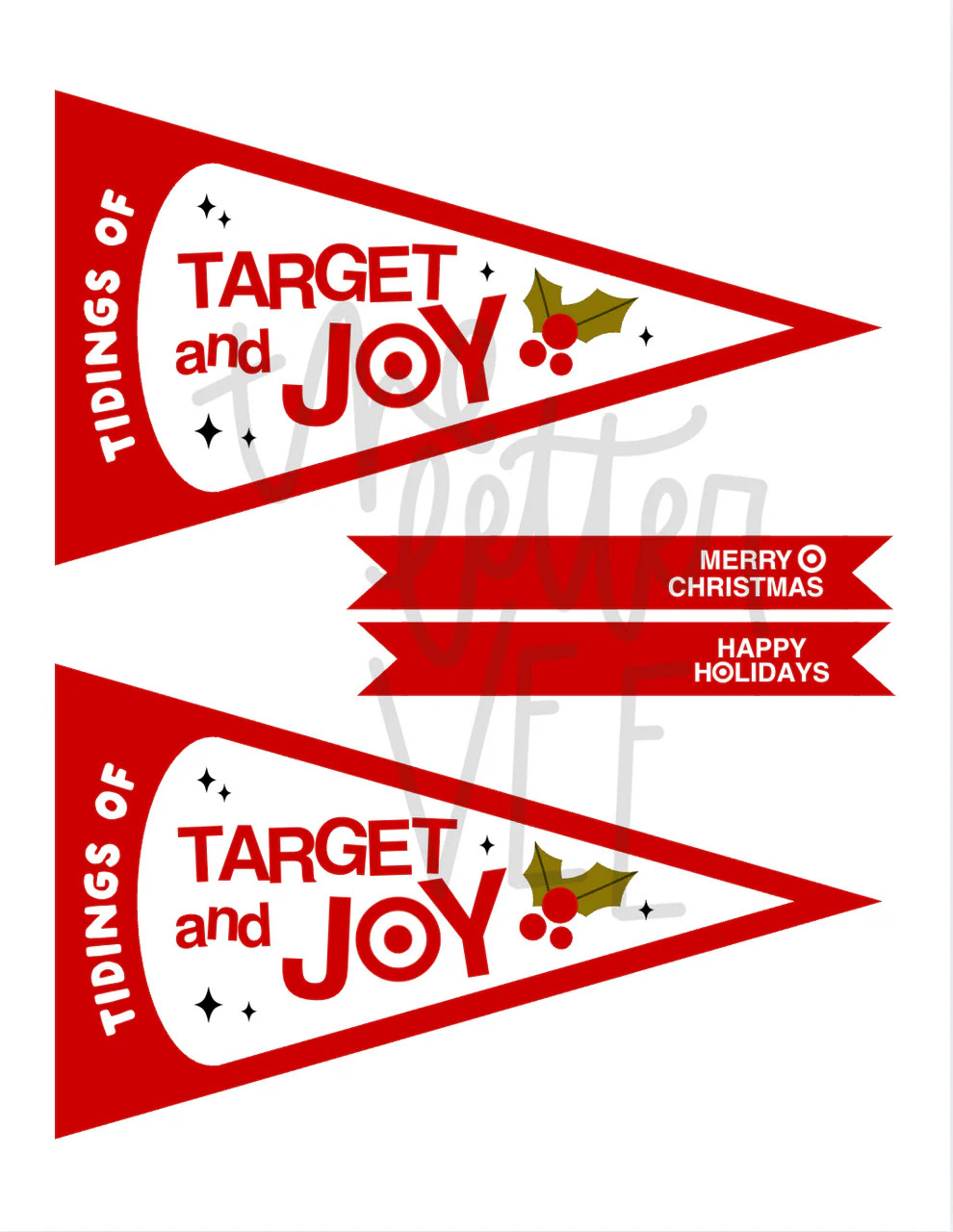 Tidings of Target and Joy | Crisp Collective X The Letter Vee Collab f | The Letter Vee