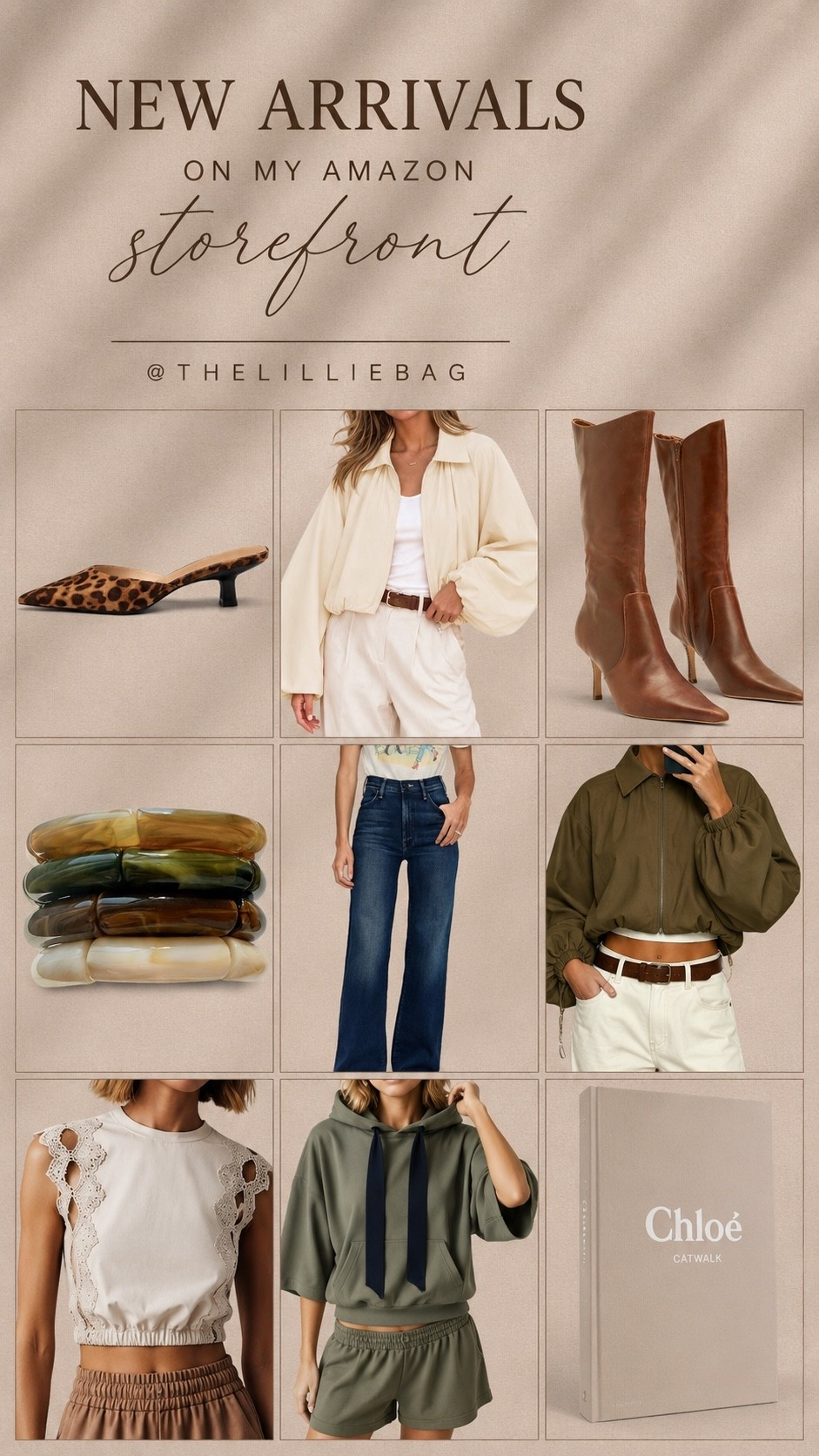 Amazon’s newest arrivals are giving me all the fall feels 🤎🍂 From leopard heels + tall boots to easy layers, flattering denim and the cutest accessories — so many good pieces to start transitioning your wardrobe into the new season!

Shop all of my latest Amazon finds in my LTK + Amazon Storefront.

Amazon fashion finds, Amazon new arrivals, fall fashion 2026, Amazon fall outfits, fall outfit ideas, transitional fall outfits, leopard print shoes, fall boots for women, wide leg jeans, fall jackets, casual fall outfits, Amazon accessories, affordable fall fashion, women’s fall style, trending Amazon finds

#LTKSeasonal #LTKHome