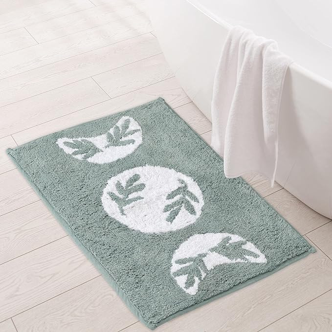 Folkulture Bathroom Rugs or Bath Mats for Bathroom, 100% Cotton Bathmat or Shower Mat, 24" X 17" ... | Amazon (US)