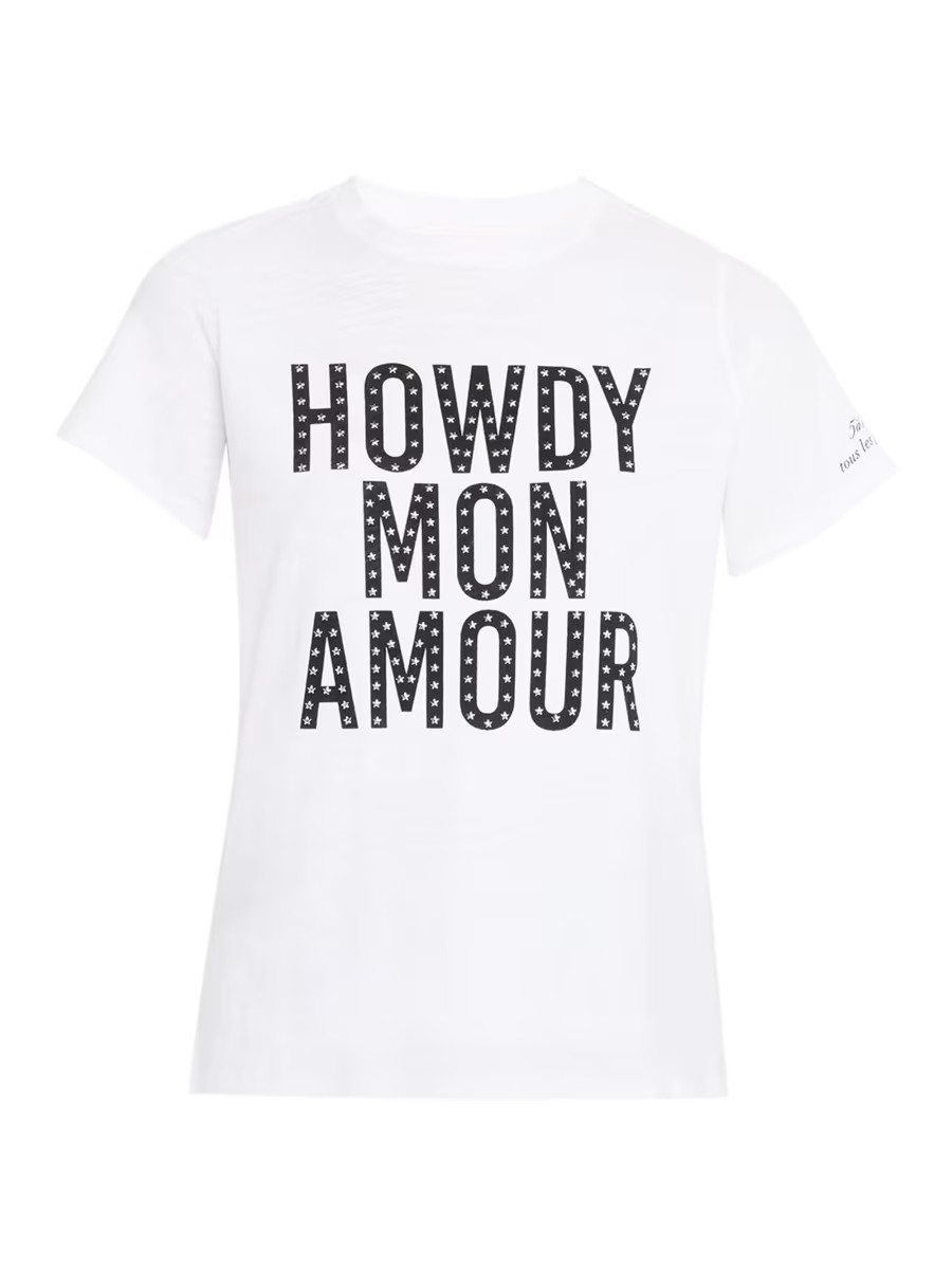 Howdy Mon Amour Studded Cotton T-Shirt | Saks Fifth Avenue