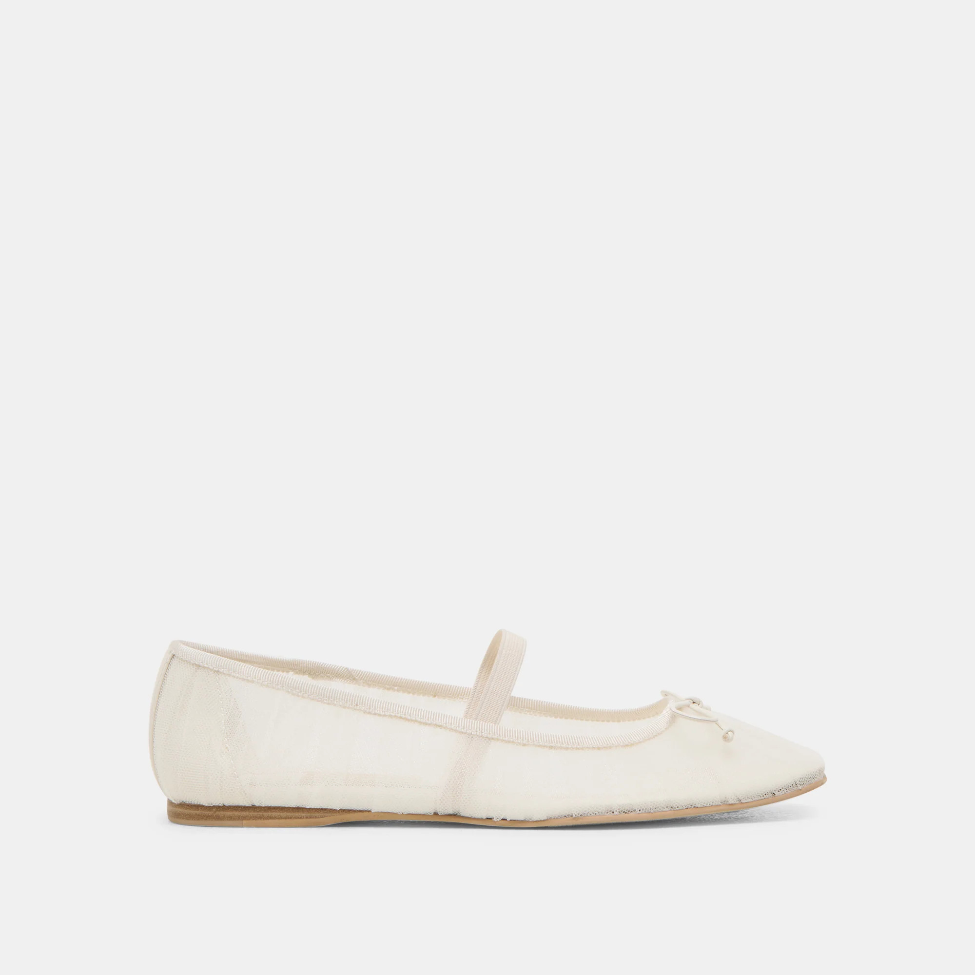 Raeven White Tulle Ballet Flats | Dolce Vita | DolceVita.com