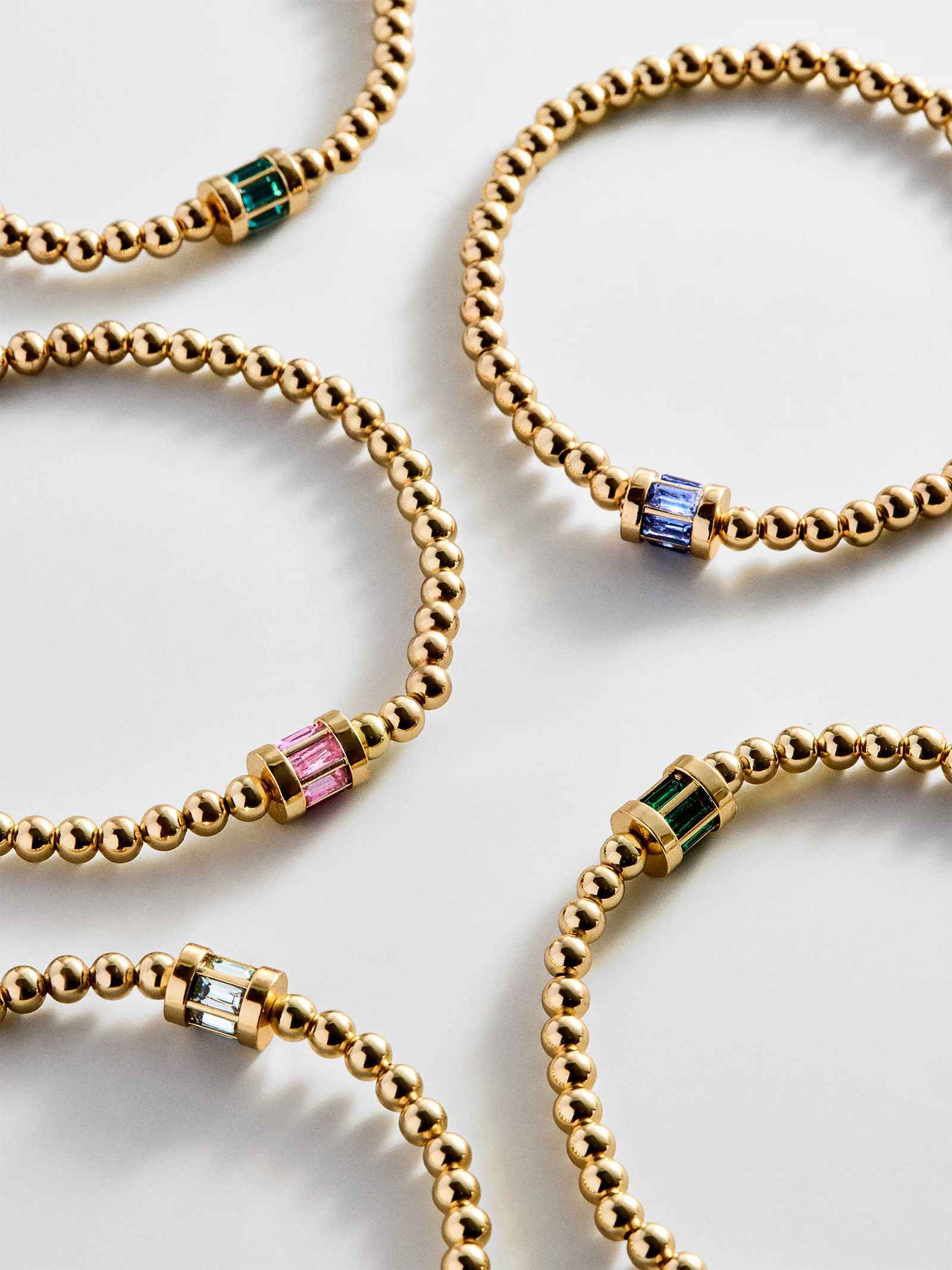 Tatum Birthstone Pisa Bracelet - Crystal | BaubleBar