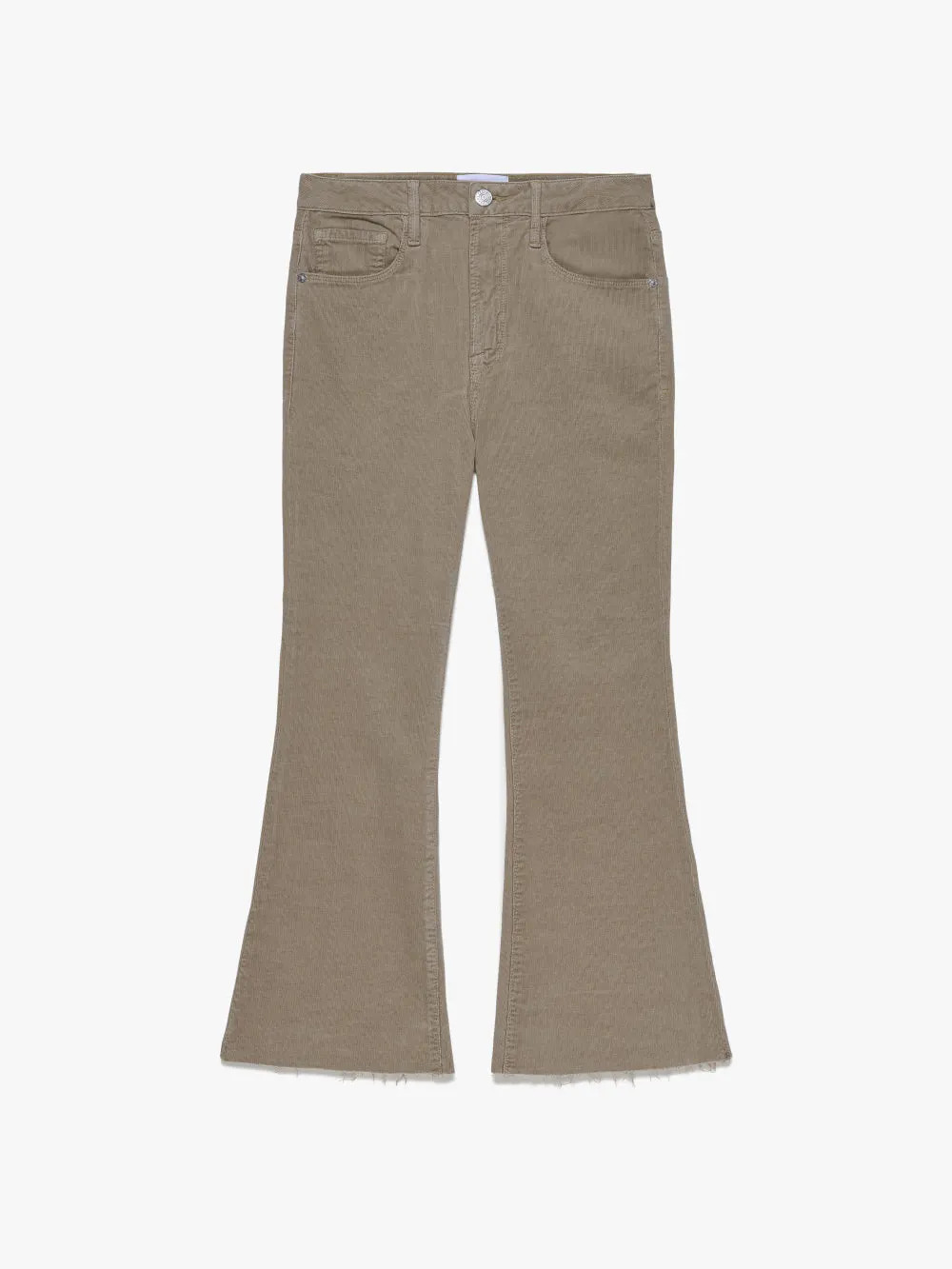 Le Crop Flare Corduroy  in  Light Camel | Frame Denim