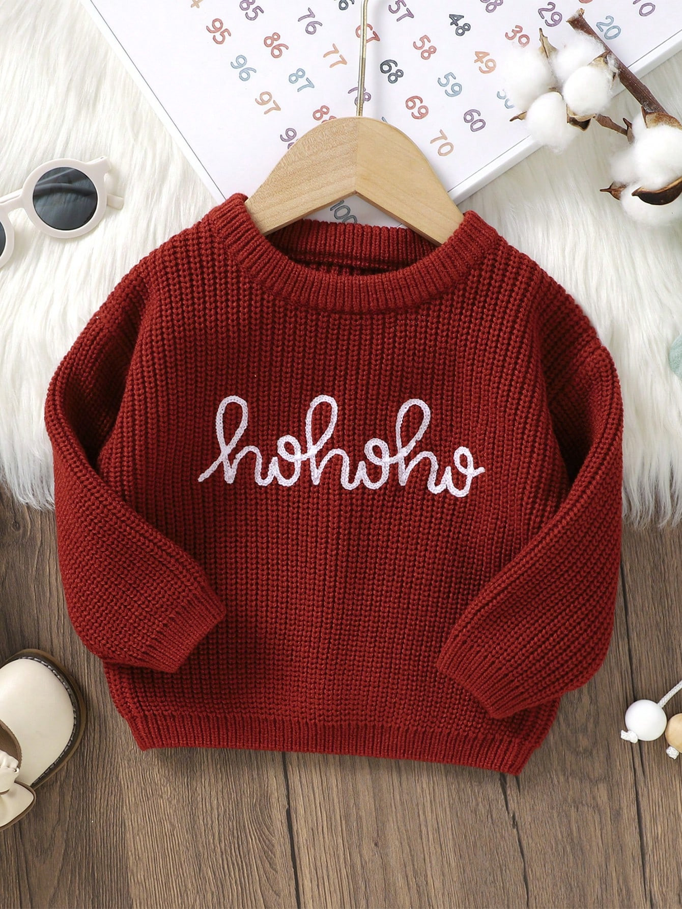 Baby Girl Letter Embroidery Sweater | SHEIN