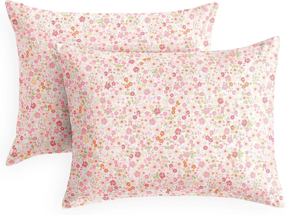 Wake In Cloud - Floral Pillow Cases, Cute Vintage Flower Shabby Chic Coquette Cottagecore Aesthet... | Amazon (US)