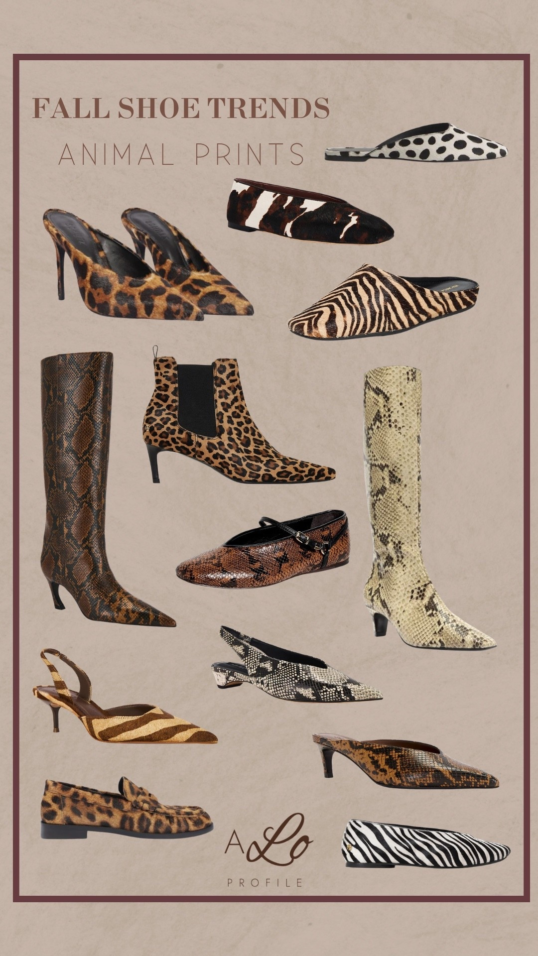 Fall Shoe Trends: Animal Prints // fall shoes, fall shoe trends, trending shoes for fall, fall style, fall outfits, fall wardrobe, fall fashion, fall trend forecast, fall shoes