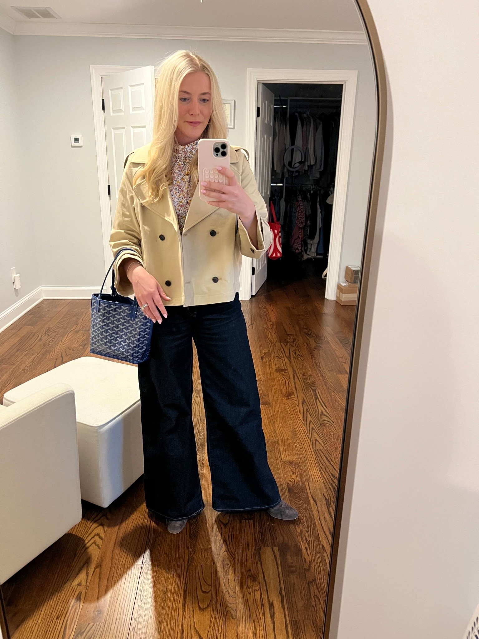 The perfect cropped trench, under $100. 

#LTKmomlife #LTKgrwm #LTKSaleAlert