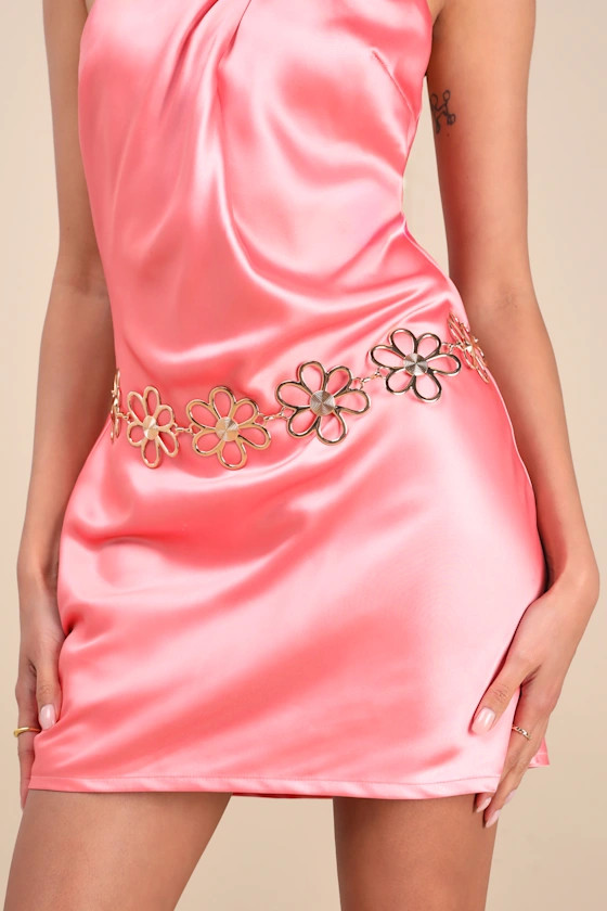 Blume Gold Flower Chain Belt | Lulus