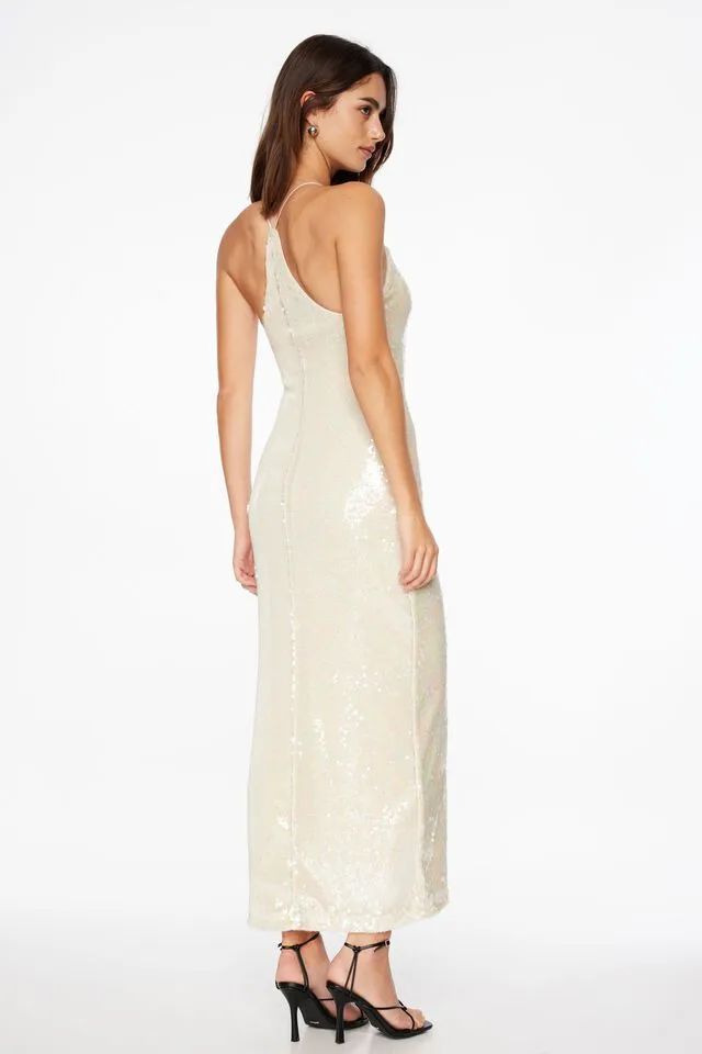 Scoop Neck Sequin Maxi Dress | Dynamite Clothing