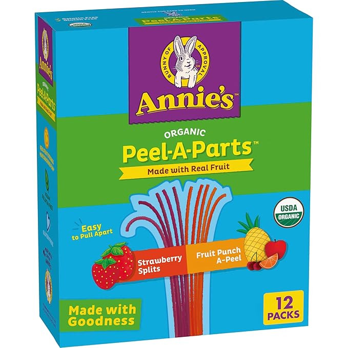 Annie's Organic Fruit Peel-A-Parts Fruit Flavored Snacks Variety Pack, 12pk | Amazon (US)