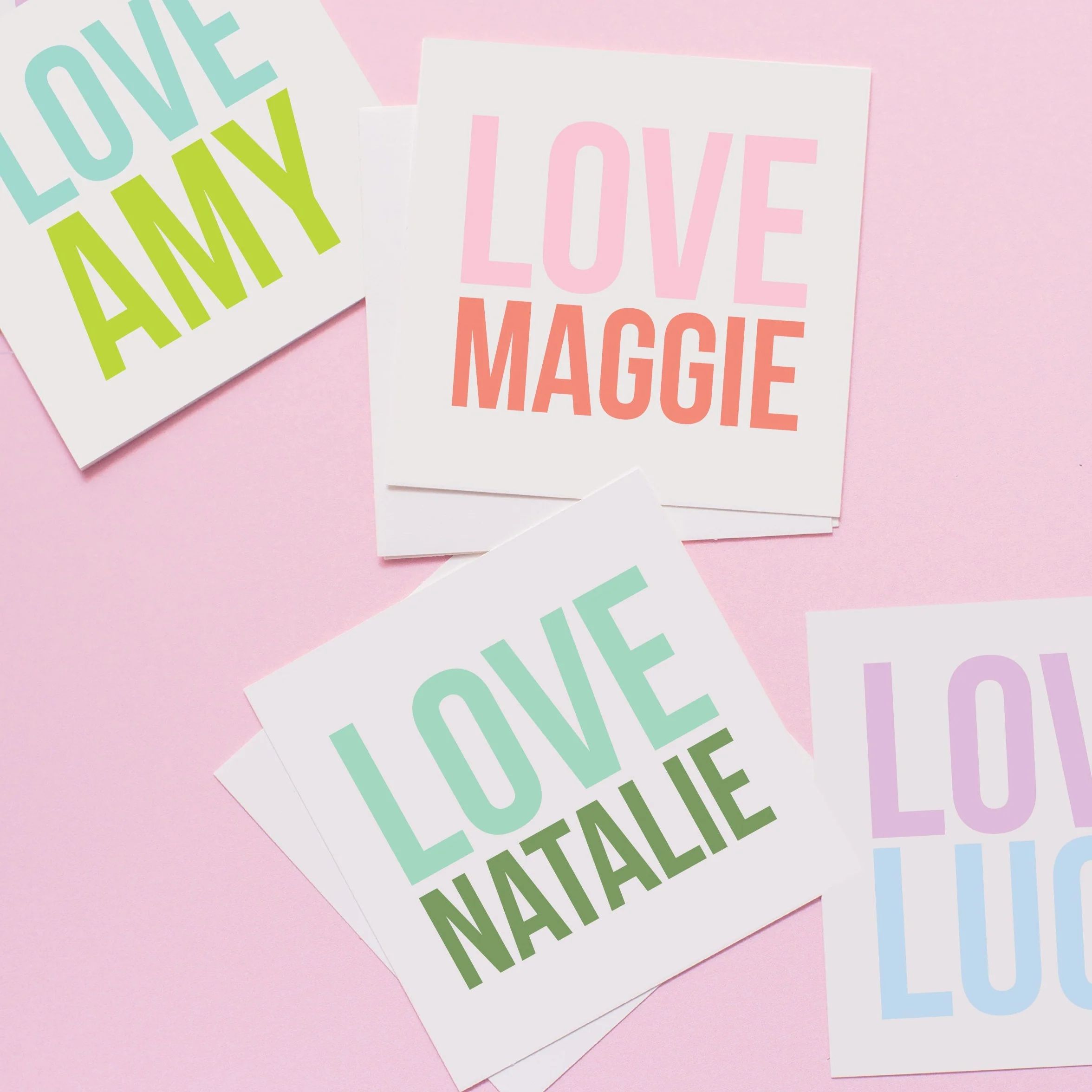 Love Personalized Gift Stickers | Joy Creative Shop