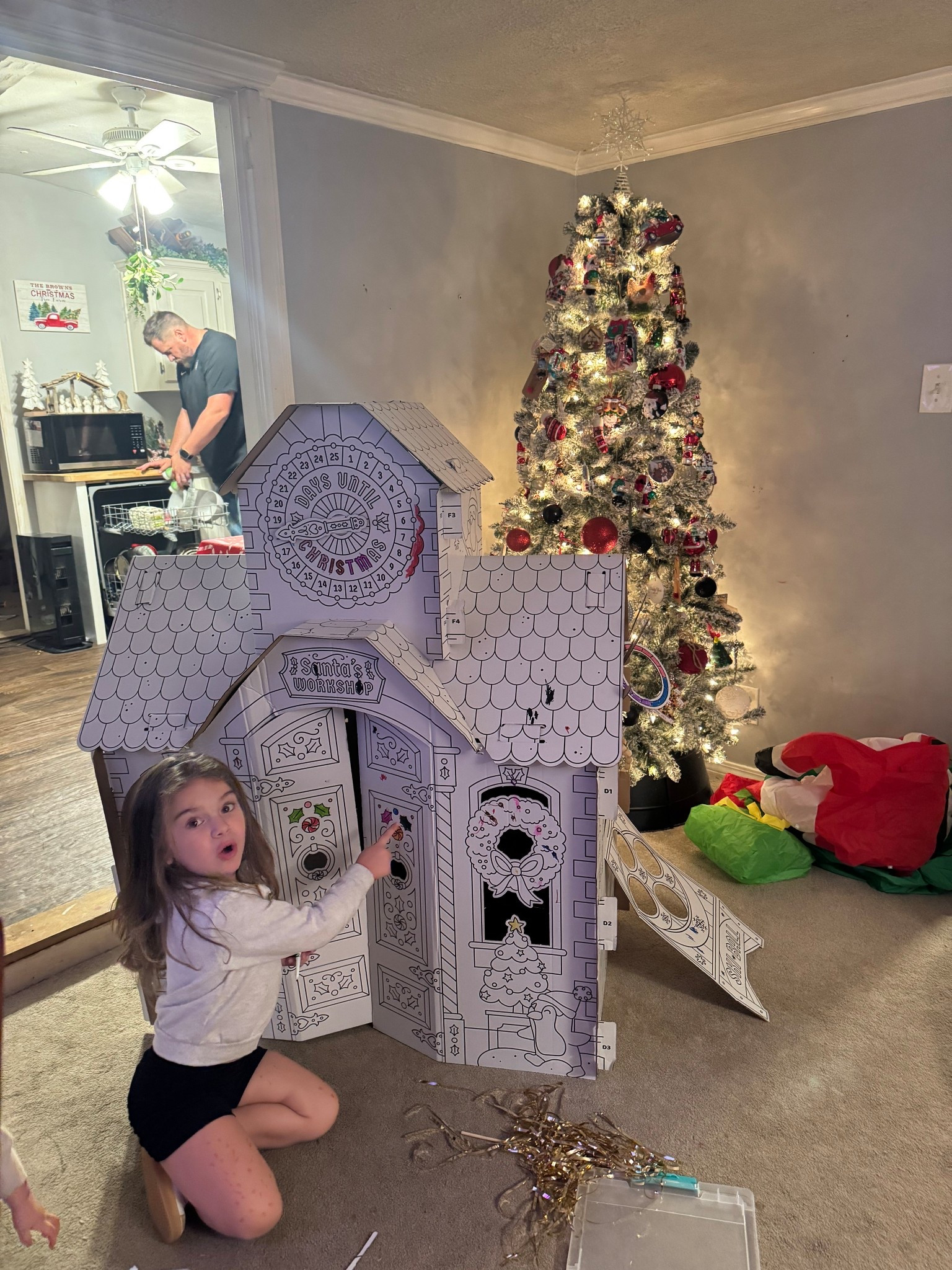 This Santa workshop fort is literally the best Christmas craft. Our girls have been coloring for 3 days straight  

#LTKHoliday #LTKmomlife #LTKGiftGuide