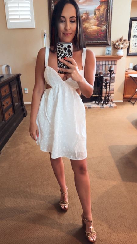 The perfect white cut out dress for summer 

#LTKStyleTip #LTKFindsUnder100 #LTKSeasonal
