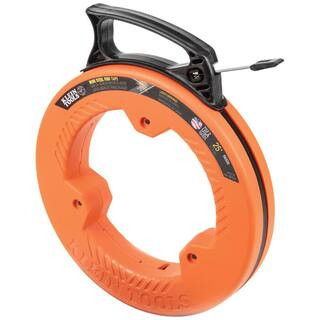 Klein Tools 25 ft. Fish Tape 1/4 in. W Steel Blade 56335 - The Home Depot | The Home Depot