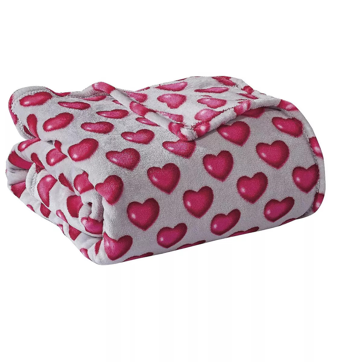 Kate Aurora Valentine's Day Emoji Hearts Ultra Soft & Plush Accent Throw Blanket - 50 In W X 60 I... | Target