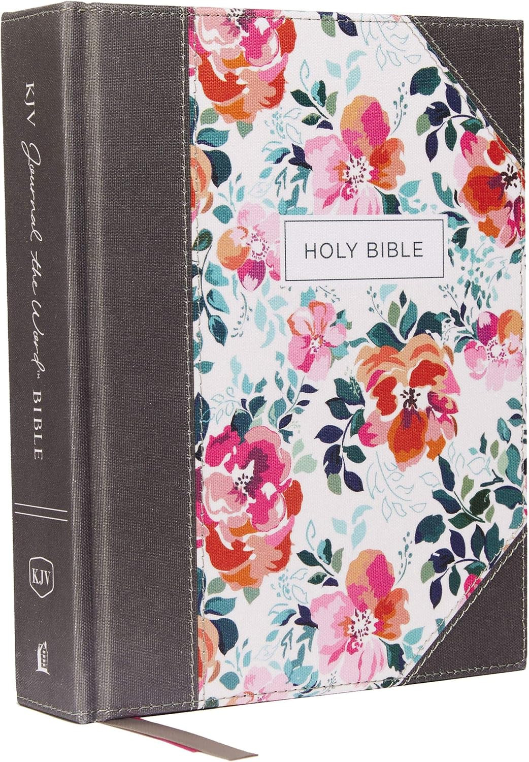 KJV, Journal the Word Bible, Cloth over Board, Pink Floral, Red Letter, Comfort Print: Reflect, Jour | Amazon (US)