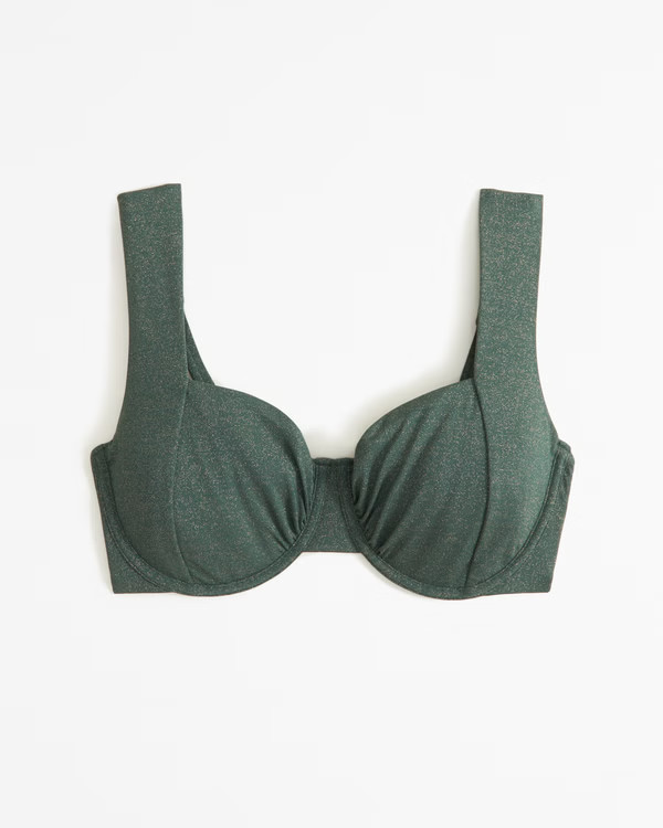 Curve Love Wide Strap Underwire Bikini Top | Abercrombie & Fitch (US)