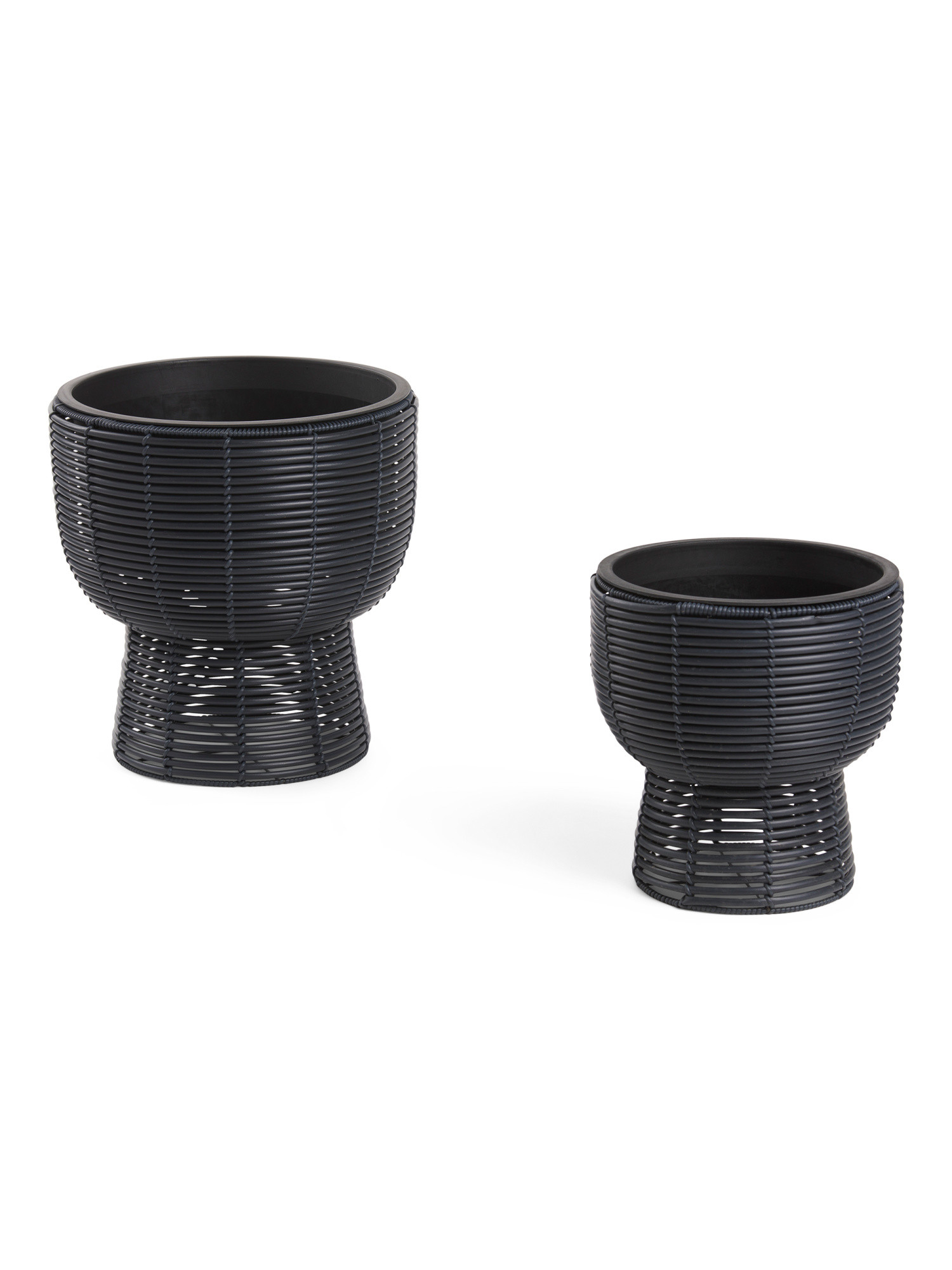 Set Of 2 Outdoor Pedestal Planters | TJ Maxx