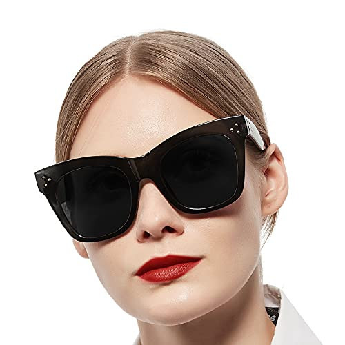 Oversized Reader Sunglasses Women 1.25+ Cat Eye Sun Readers Large UV Protection Reading Glasses 1.0 1.25 1.5 1.75 2.0 2.25 2.5 2.75 3.0 Black 125 WEMOOTANS | Amazon (US)